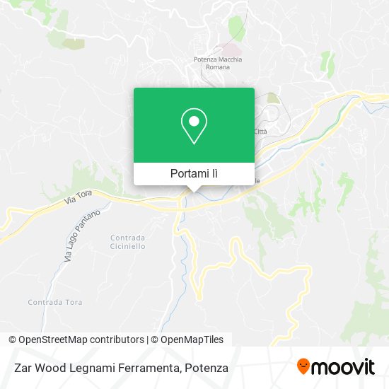 Mappa Zar Wood Legnami Ferramenta