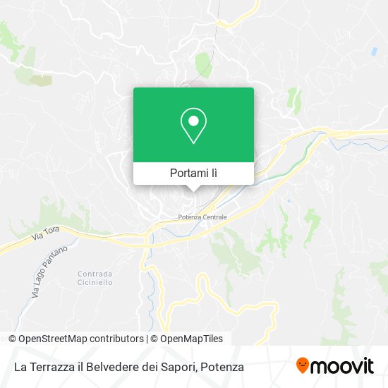 Mappa La Terrazza il Belvedere dei Sapori