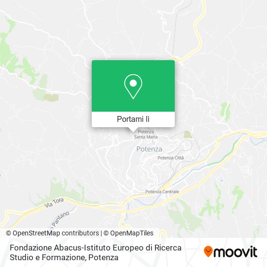 Mappa Fondazione Abacus-Istituto Europeo di Ricerca Studio e Formazione