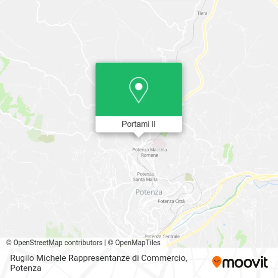 Mappa Rugilo Michele Rappresentanze di Commercio