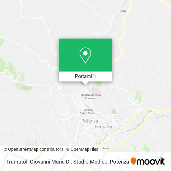 Mappa Tramutoli Giovanni Maria Dr. Studio Medico