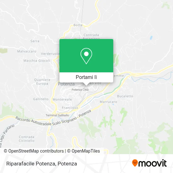 Mappa Riparafacile Potenza
