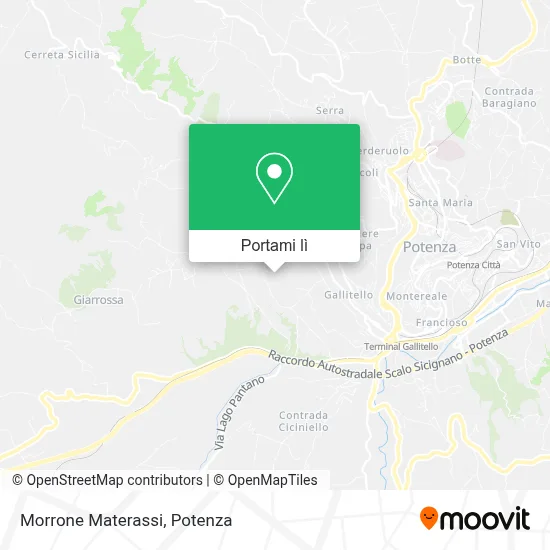 Mappa Morrone Materassi