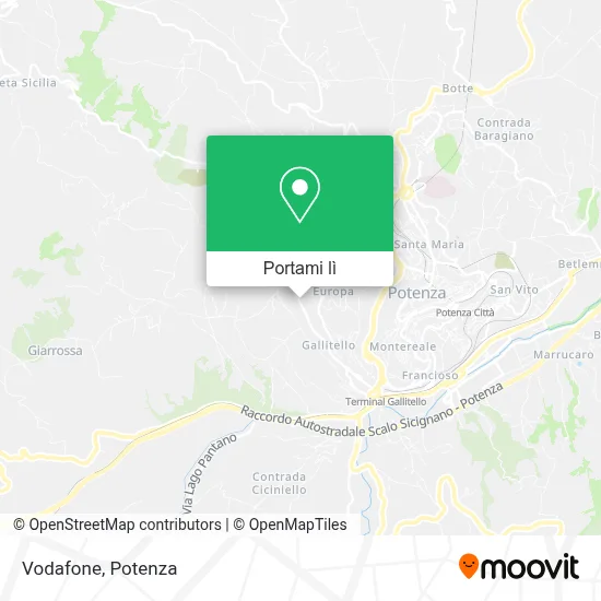 Mappa Vodafone