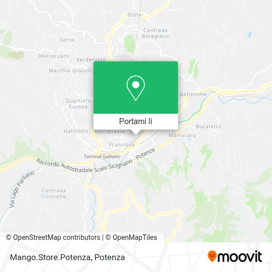 Mappa Mango.Store.Potenza