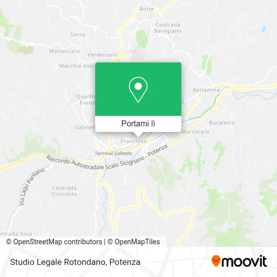 Mappa Studio Legale Rotondano