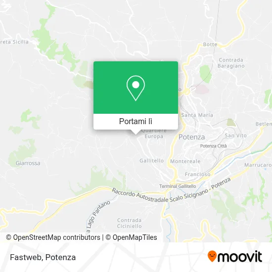 Mappa Fastweb