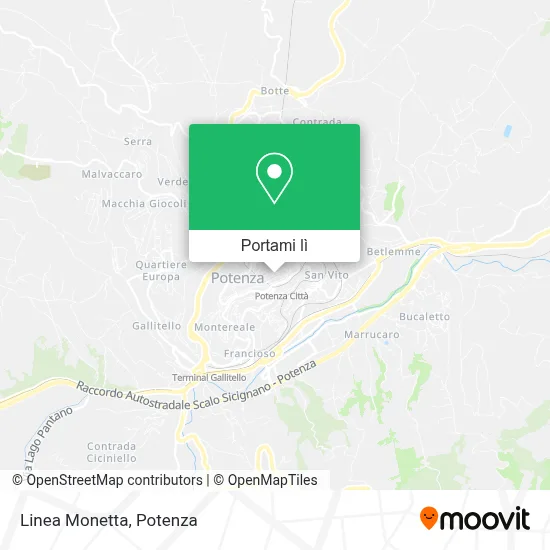 Mappa Linea Monetta