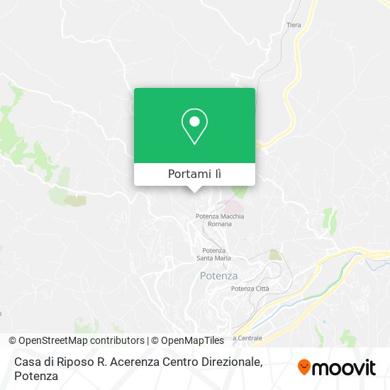 Mappa Casa di Riposo R. Acerenza Centro Direzionale