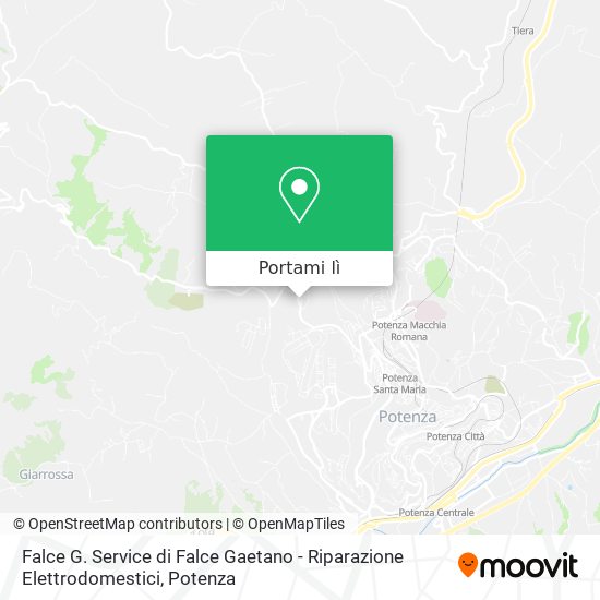 Mappa Falce G. Service di Falce Gaetano - Riparazione Elettrodomestici