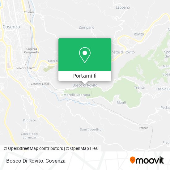Mappa Bosco Di Rovito