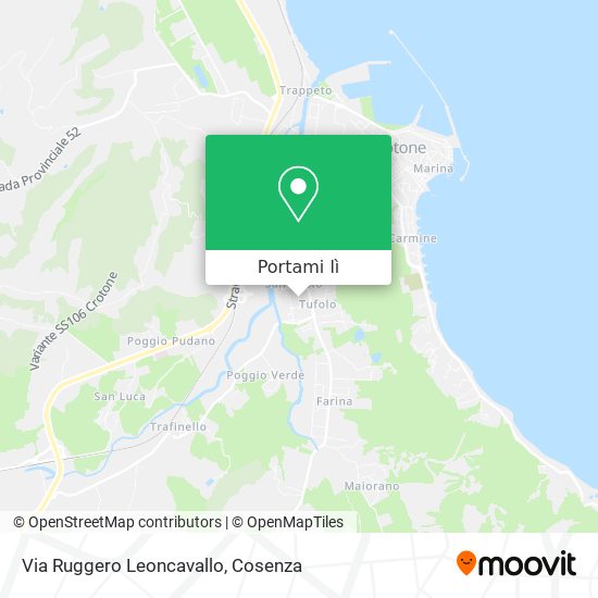 Mappa Via Ruggero Leoncavallo