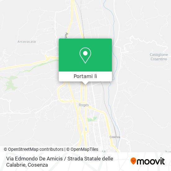 Mappa Via Edmondo De Amicis / Strada Statale delle Calabrie