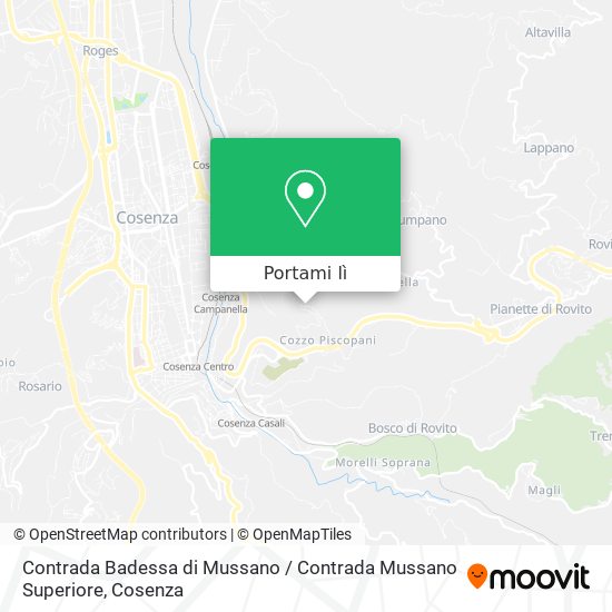 Mappa Contrada Badessa di Mussano / Contrada Mussano Superiore