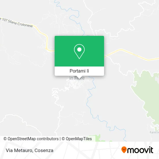 Mappa Via Metauro