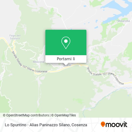 Mappa Lo Spuntino - Alias Paninazzo Silano