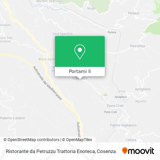 Mappa Ristorante da Petruzzu Trattoria Enoteca