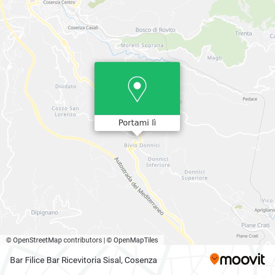 Mappa Bar Filice Bar Ricevitoria Sisal