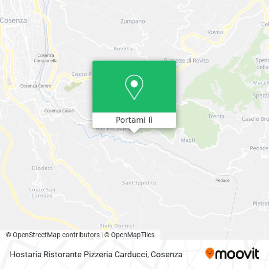 Mappa Hostaria Ristorante Pizzeria Carducci