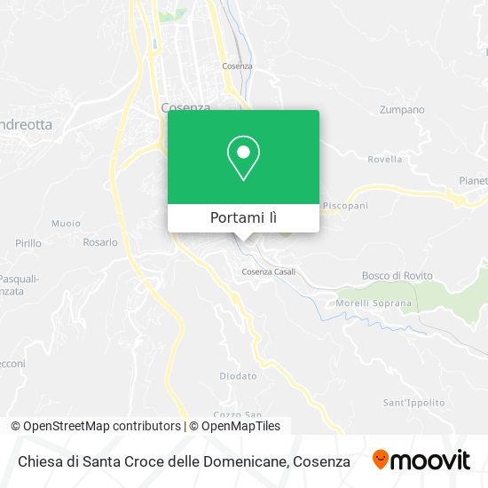 Mappa Chiesa di Santa Croce delle Domenicane