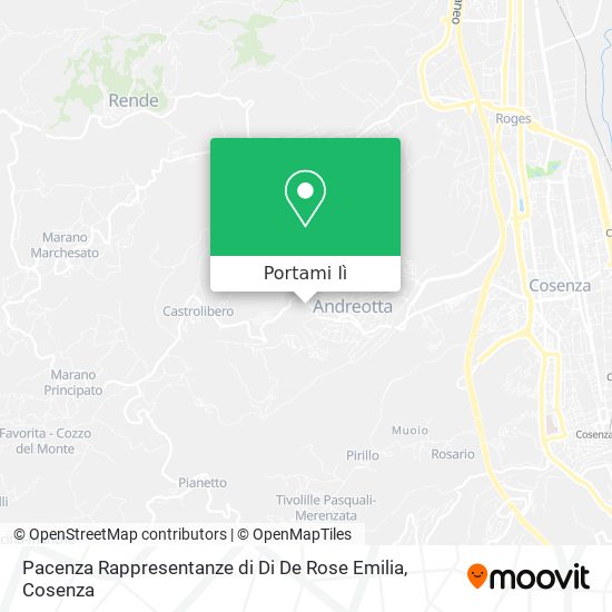 Mappa Pacenza Rappresentanze di Di De Rose Emilia