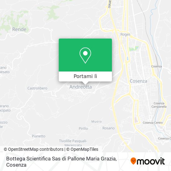 Mappa Bottega Scientifica Sas di Pallone Maria Grazia