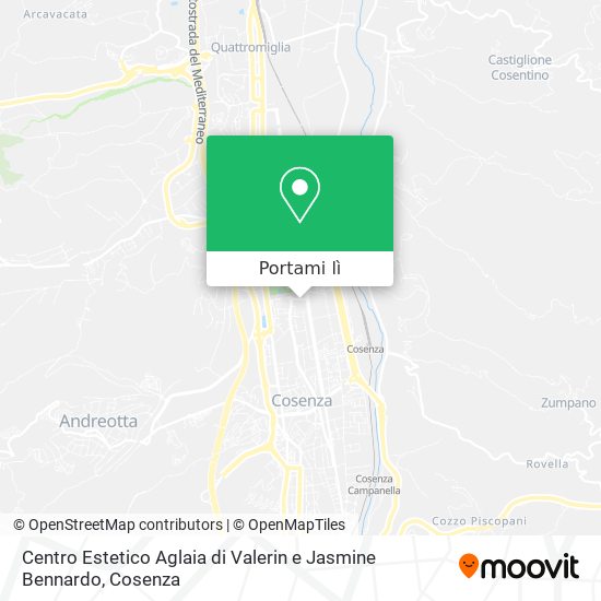 Mappa Centro Estetico Aglaia di Valerin e Jasmine Bennardo