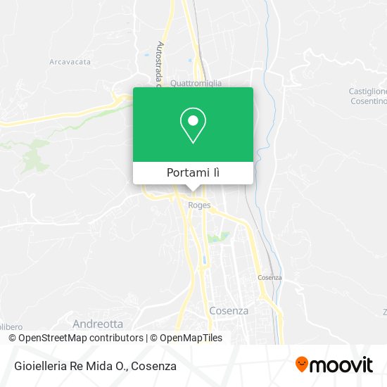 Mappa Gioielleria Re Mida O.