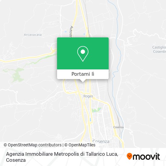 Mappa Agenzia Immobiliare Metropolis di Tallarico Luca