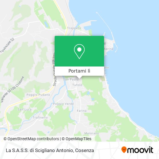 Mappa La S.A.S.S. di Scigliano Antonio