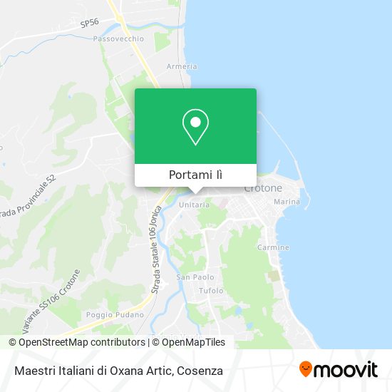 Mappa Maestri Italiani di Oxana Artic