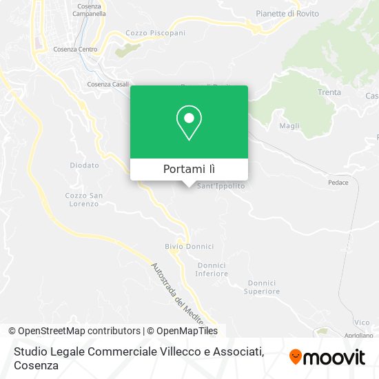 Mappa Studio Legale Commerciale Villecco e Associati