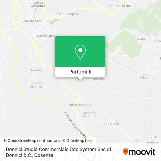 Mappa Donnici Studio Commerciale Cdc System Snc di Donnici & C.