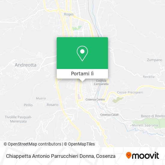 Mappa Chiappetta Antonio Parrucchieri Donna