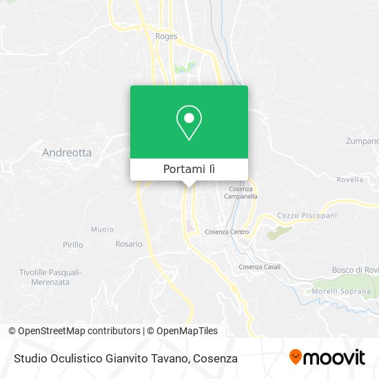 Mappa Studio Oculistico Gianvito Tavano