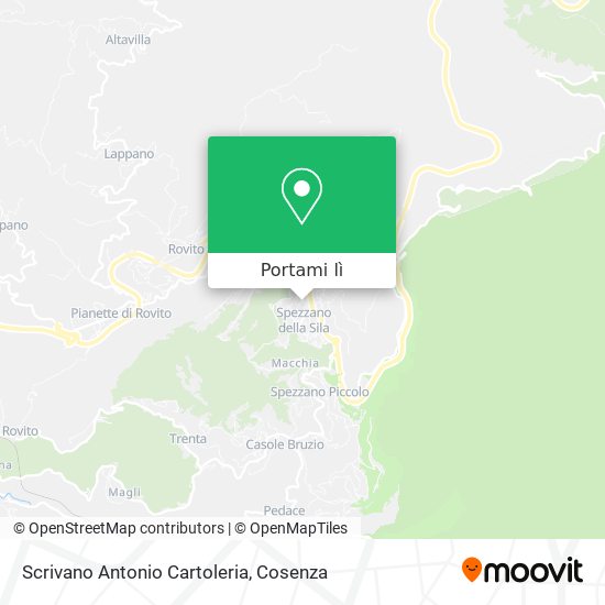 Mappa Scrivano Antonio Cartoleria