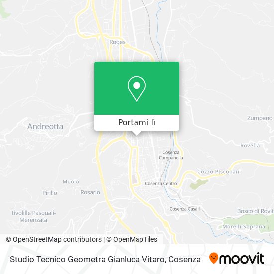 Mappa Studio Tecnico Geometra Gianluca Vitaro