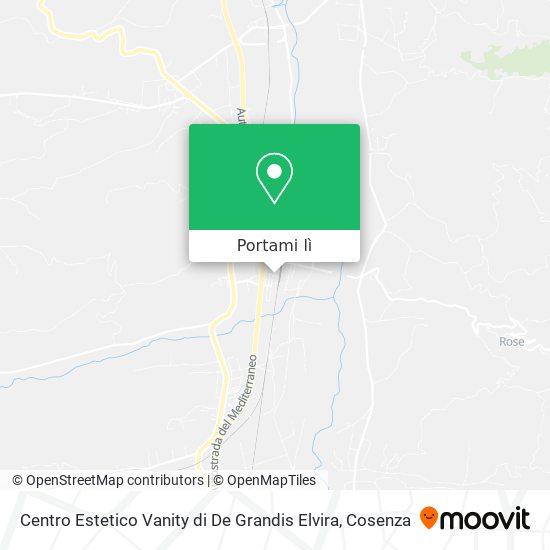 Mappa Centro Estetico Vanity di De Grandis Elvira