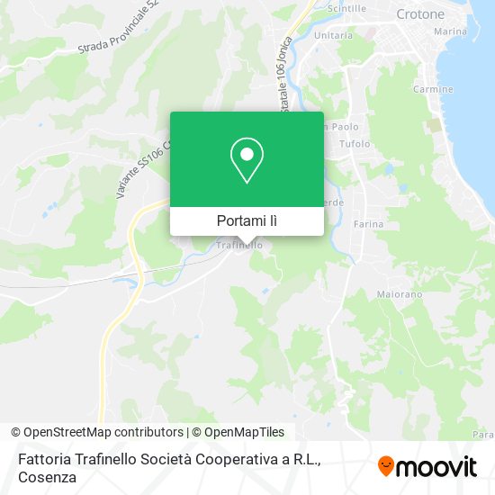 Mappa Fattoria Trafinello Società Cooperativa a R.L.