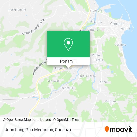 Mappa John Long Pub Mesoraca