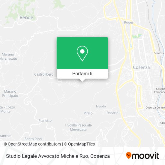 Mappa Studio Legale Avvocato Michele Ruo