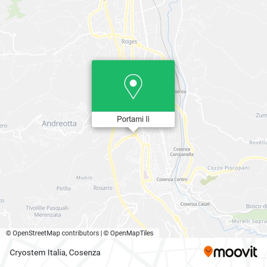 Mappa Cryostem Italia