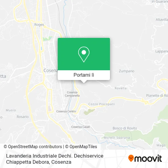 Mappa Lavanderia Industriale Dechi. Dechiservice Chiappetta Debora