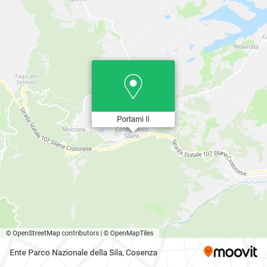 Mappa Ente Parco Nazionale della Sila