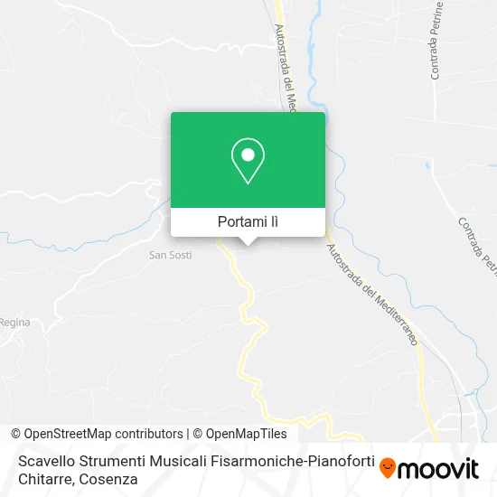 Mappa Scavello Strumenti Musicali Fisarmoniche-Pianoforti Chitarre