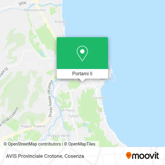 Mappa AVIS Provinciale Crotone