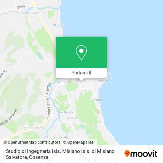 Mappa Studio di Ingegneria Isis. Misiano Isis. di Misiano Salvatore