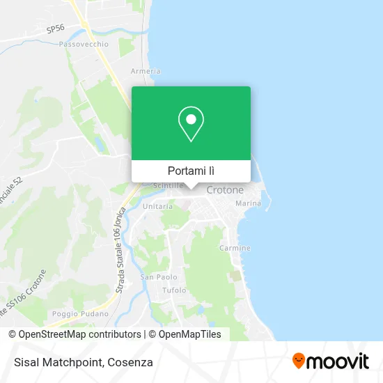 Mappa Sisal Matchpoint