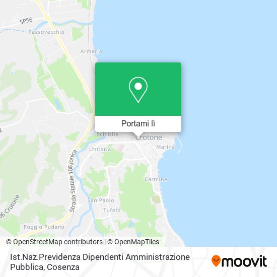 Mappa Ist.Naz.Previdenza Dipendenti Amministrazione Pubblica