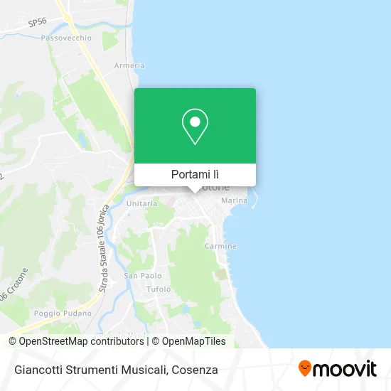 Mappa Giancotti Strumenti Musicali